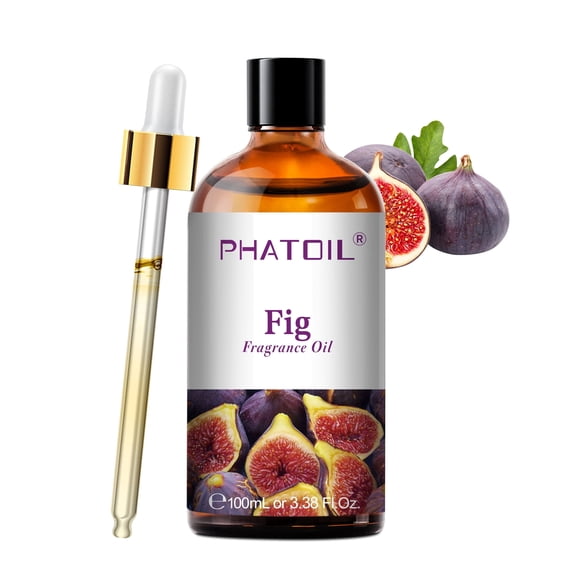 PHATOIL Fig Fragrance Oil 100ML, Long Lasting Sweet Fruit Scent for Diffusers, Humidifiers, DIY Car Freshies, Bath Bomb Making