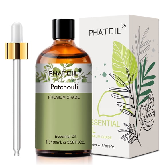 PHATOIL Vanilla Essential Oils for Diffuser, Hair Care, Face, Skin Care, Scalp and Body Massage, Soap and Candle Making 3.38 Fl Oz