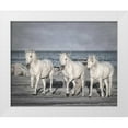 thumbnail image 1 of PHBurchett 32x26 White Modern Wood Framed Museum Art Print Titled - Morning Run, 1 of 4
