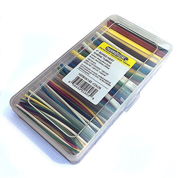 PHC HST160 Heat Shrink Tubing Variety Pack, 160 Pieces, Multi-Color