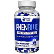 PHE-N BLUE Top Diet Pills - Fat Fighting Formula - 120 White/Blue Capsules