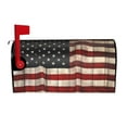 thumbnail image 1 of PHELIKA American Flag Painted Wood Wall Background Magnetic Mailbox Covers Standard Size 21"H x 18"W, 1 of 8