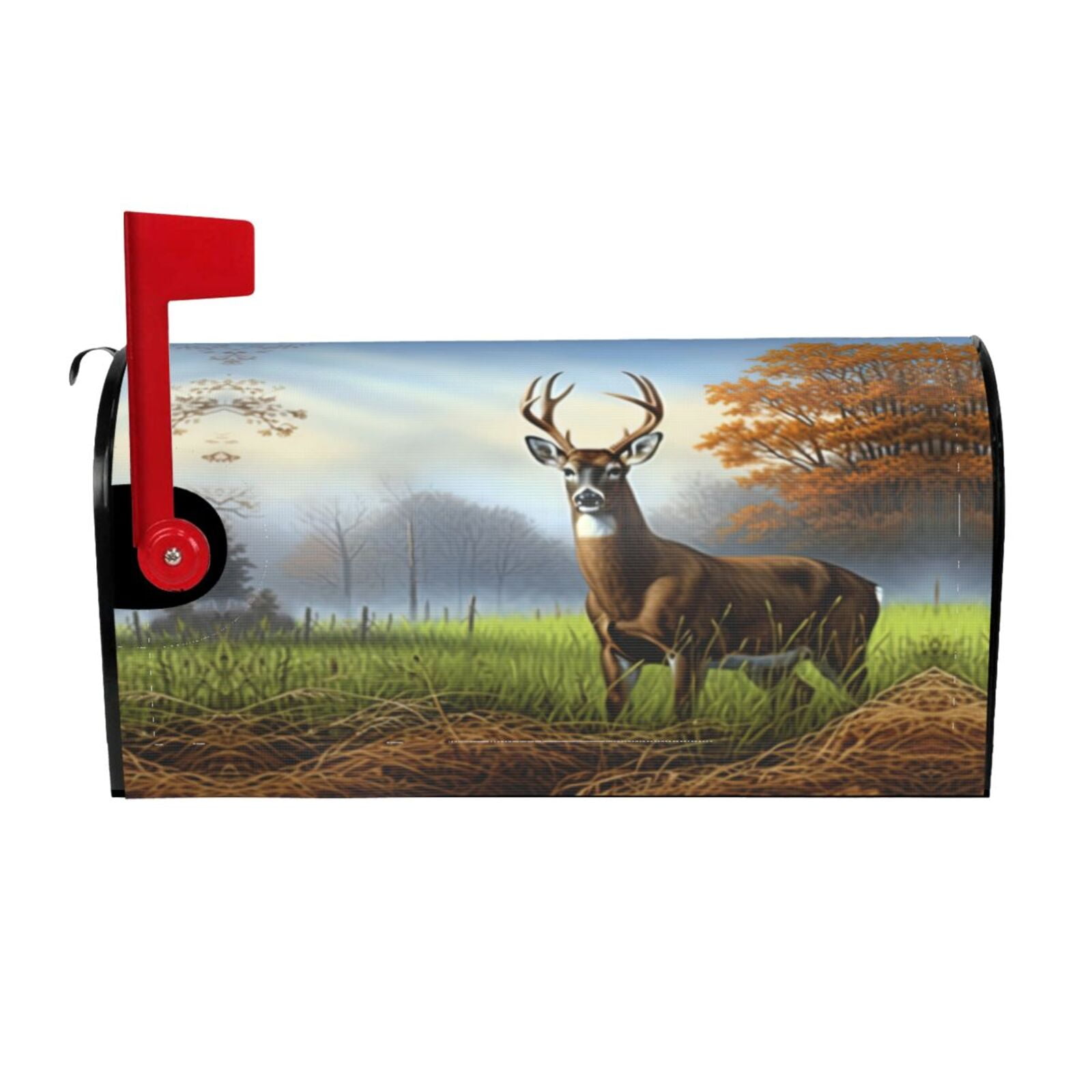 Rustic Deer Mail Box PHELIKA Autumn Deer 01 Magnetic Mailbox Covers Standard Size 21