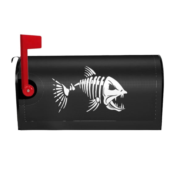 PHELIKA Bones Fish Magnetic Mailbox Covers Standard Size 25.5"H x 21"W