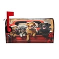 thumbnail image 1 of PHELIKA Christmas Red Truck Golden Retriever Dog 06 Mailbox Covers Magnetic Mailbox Wraps Post Letter Box Cover Mailwrap Garden Home Decor Standard Size 25.5"H x 21"W, 1 of 8