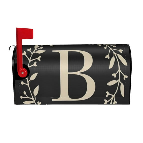 PHELIKA Classic Monogram Letter B Magnetic Mailbox Covers Post Letter Box Cover Standard Size 21H x 18W