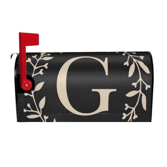 PHELIKA Classic Monogram Letter G Magnetic Mailbox Covers Standard Size 21"H x 18"W