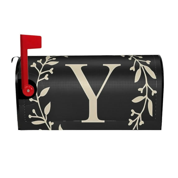 PHELIKA Classic Monogram Letter Y Magnetic Mailbox Covers Post Letter Box Cover Standard Size 21H x 18W