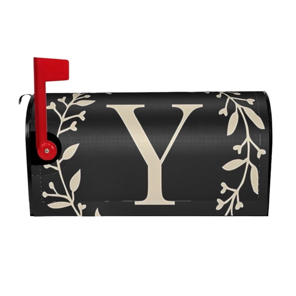 PHELIKA Classic Monogram Letter Y Magnetic Mailbox Covers Standard Size 21"H x 18"W