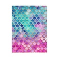 thumbnail image 1 of PHELIKA Colorful Mermaid Scales 01 All Season Soft Throw Blanket Lightweight Flannel Fleece Blankets 50"x40", 1 of 8