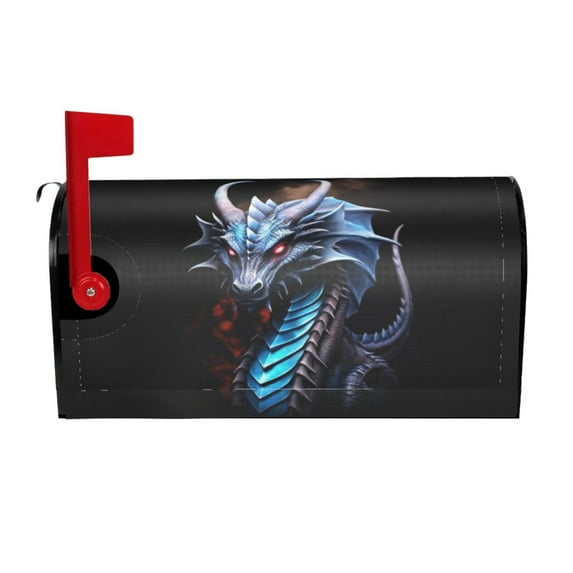 PHELIKA Cool Devil Dragon 03 Magnetic Mailbox Covers Standard Size 25.5"H x 21"W