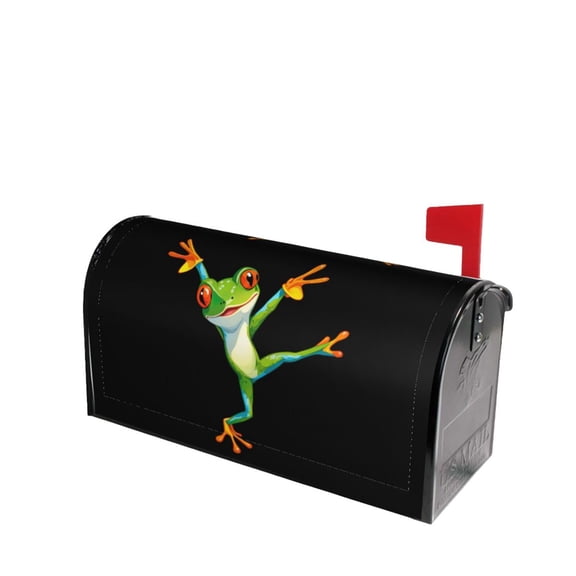 PHELIKA Dancing Tree Frog Magnetic Mailbox Covers Standard Size 21"H x 18"W