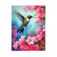 thumbnail image 1 of PHELIKA Flowers And Hummingbird 02 All Season Soft Throw Blanket Lightweight Flannel Fleece Blankets 60" x 80", 1 of 8