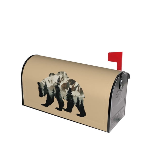 PHELIKA Forests Bear 01 Magnetic Mailbox Covers Standard Size 21"H x 18"W