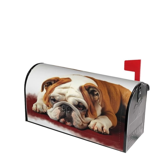 PHELIKA Funny Bulldog 3 Magnetic Mailbox Covers Standard Size 25.5"H x 21"W
