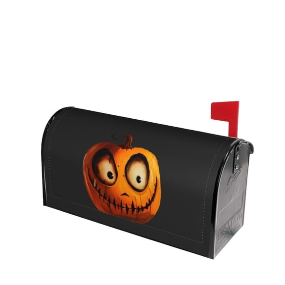 PHELIKA Funny Pumpkin Halloween 02 Magnetic Mailbox Covers Standard Size 25.5"H x 21"W