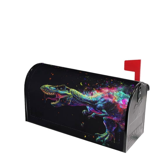 PHELIKA Galaxy Dinosaur 3 Magnetic Mailbox Covers Standard Size 25.5"H x 21"W