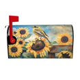 thumbnail image 1 of PHELIKA Goldfinch And Sunflowers Summer 04 Magnetic Mailbox Covers Standard Size 21"H x 18"W, 1 of 8