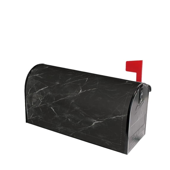 PHELIKA Grey Black Texture Pattern 03 Magnetic Mailbox Covers Standard Size 25.5"H x 21"W