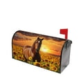 thumbnail image 1 of PHELIKA Horse Sunflowers 04 Magnetic Mailbox Covers Post Letter Box Cover Standard Size 21"H x 18"W, 1 of 8