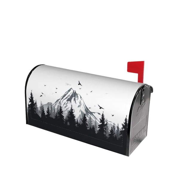 PHELIKA Nature Mountains Magnetic Mailbox Covers Post Letter Box Cover Standard Size 21"H x 18"W