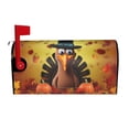 thumbnail image 1 of PHELIKA Pumpkin Thanksgiving Turkey Fall Magnetic Mailbox Covers Standard Size 21"H x 18"W, 1 of 8