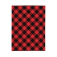 thumbnail image 1 of PHELIKA Red Black Buffalo Plaid All Season Soft Throw Blanket Lightweight Flannel Fleece Blankets 50"x40", 1 of 8