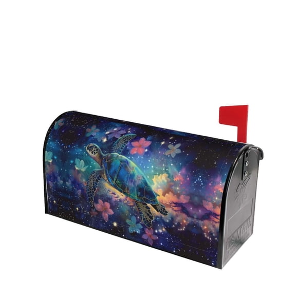 PHELIKA Sea Turtle In The Stars Magnetic Mailbox Covers Standard Size 25.5"H x 21"W