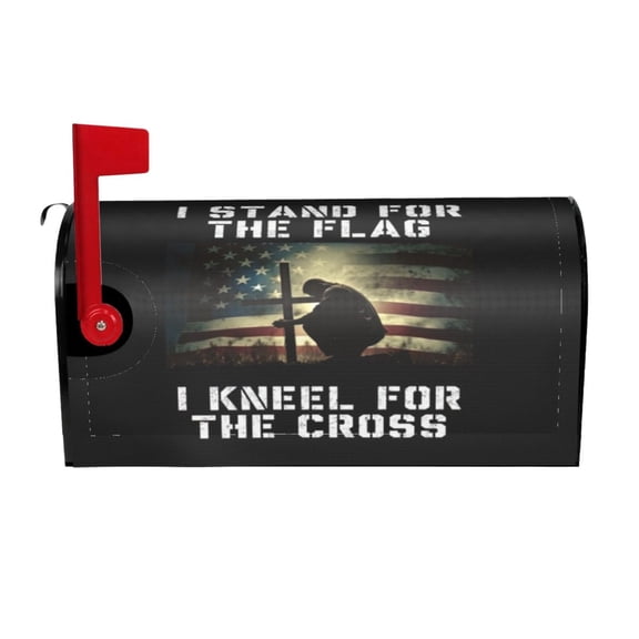 PHELIKA Stand For The Flag 02 Magnetic Mailbox Covers Standard Size 25.5"H x 21"W