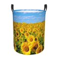 thumbnail image 1 of PHELIKA Sunflower Ocean Laundry Basket 65L Large Foldable Round For Dirty Clothes Toy Storage, 1 of 6