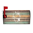 thumbnail image 1 of PHELIKA Vintage Old Wooden Texture Black German Shepherd Magnetic Mailbox Covers Standard Size 25.5"H x 21"W, 1 of 1
