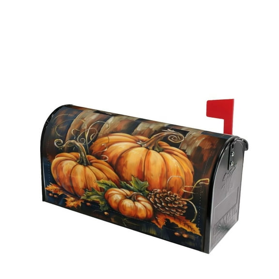 PHELIKA Welcome Fall Pumpkins 02 Magnetic Mailbox Covers Standard Size 21"H x 18"W