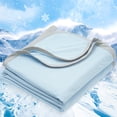 thumbnail image 1 of PHF Double Cooling Blanket for Hot Sleepers King Size, Arc-Chill Q-Max>0.5 with Double Cooling, Summer Blanket Absorbs Heat to Keep Cool All Night (Ice Blue, 108"x90"), 1 of 8