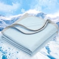 thumbnail image 1 of PHF Double Cooling Blanket for Hot Sleepers Twin Size, Arc-Chill Q-Max>0.5 with Double Cooling, Summer Blanket Absorbs Heat to Keep Cool All Night (Ice Blue, 60"x80"), 1 of 8