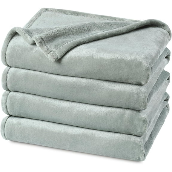 PHF Fleece King Blanket, Fuzzy Soft Lightweight Blankets for Bed, Sofa, Suitable for All Season, Sage Green, 108x90 inches