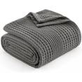 thumbnail image 1 of PHF Ultra Soft Waffle Weave Blanket Twin Size for Bed, Lightweight and Breathable Blanket, Perfect for Hot Sleepers, 66"x 90", Grey, 1 of 7
