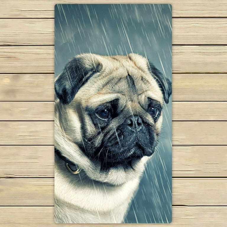 Walmart pug hotsell beach towel