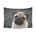 thumbnail image 1 of PHFZK Animal Wall Art Home Decor, Portrait of Beautiful Pug Puppy Tapestry Wall Hanging 60 X 80 Inches, 1 of 2