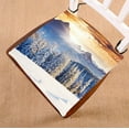 thumbnail image 1 of PHFZK Dramatic Sunset Sky Chair Pad, Mountain Winter Landscape Seat Cushion Chair Cushion Floor Cushion Two Sides Size 20x20 inches, 1 of 3