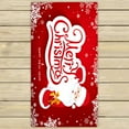 thumbnail image 1 of PHFZK Festival Towel, Winter Holiday Merry Christmas Santa Claus Hand Towel Bath Bathroom Shower Towels Beach Towel 30x56 inches, 1 of 3