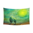 thumbnail image 1 of PHFZK Landscape Wall Art Home Decor, Nature Art Painting for Love and Hope Concept Tapestry Wall Hanging 90 X 60 Inches, 1 of 2