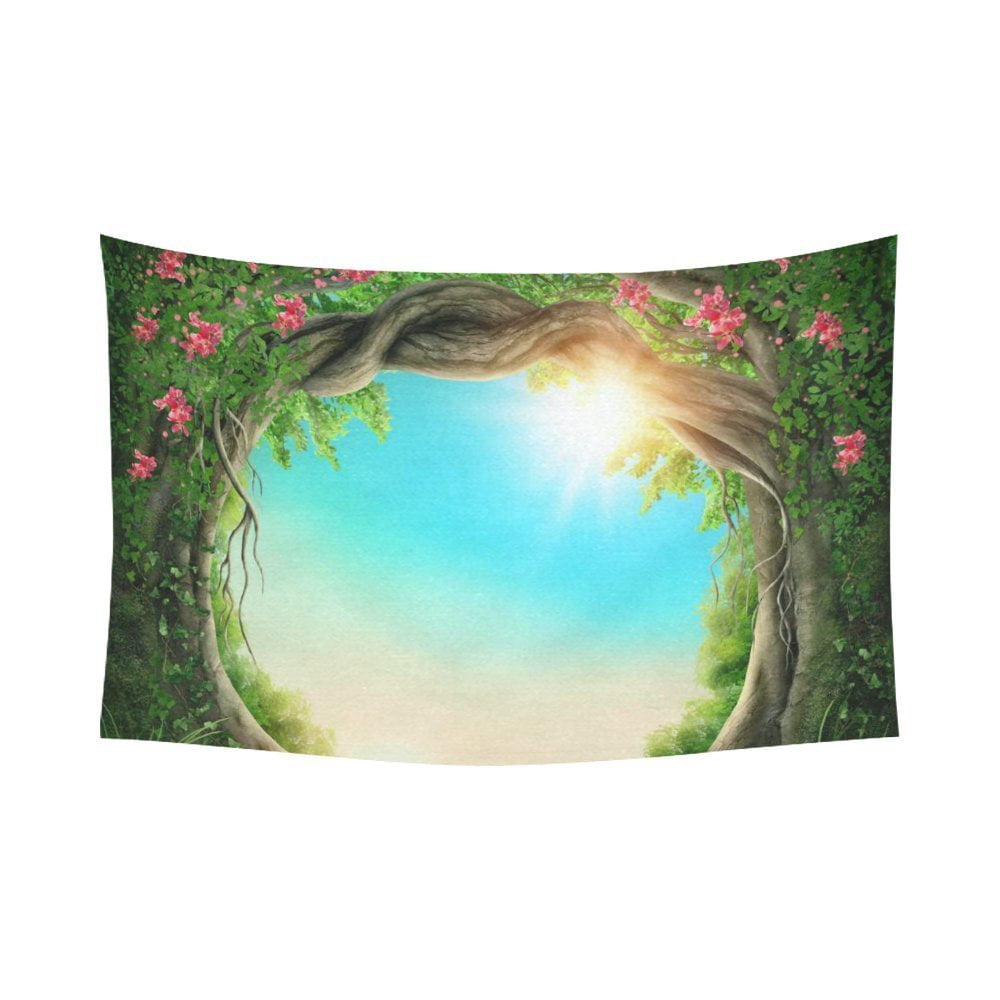 PHFZK Natural Scenery Wall Art Home Decor, Mystic Fairy Tree of Life ...