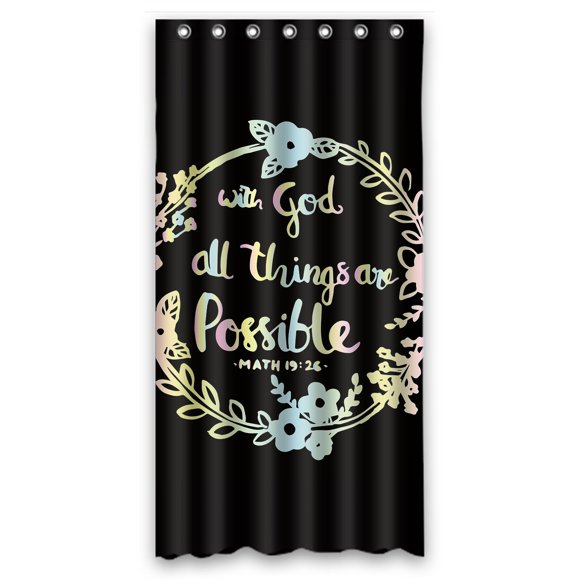 Bible Verse Shower Curtain