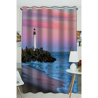 3D Beach Curtains Living Room Sunset And Beautiful Seaside Scenery  Beautiful And Practical Blackout Beach Curtainss In The Living Room Bedroom  From Yunlin189, $116.99
