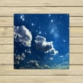 thumbnail image 1 of PHFZK Starry Night Towel, Night Sky with Stars and Clouds Hand Towel Bath Bathroom Shower Towels Beach Towel 13x13 inches, 1 of 3