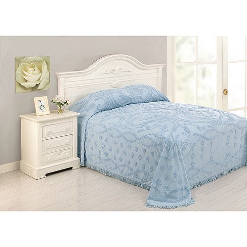 PHI Chenille Damask Bedspread