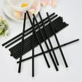 thumbnail image 1 of PHIGZNT [100 Count] 5 Inch Coffee & Cocktail Stirrers/Straws Disposable Plastic Sip Stir Swizzle Sticks - Black, 1 of 8