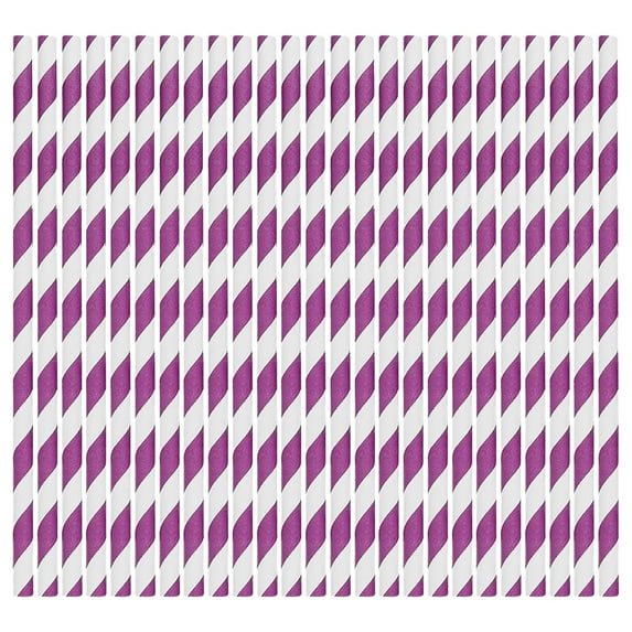 PHIGZNT 100PCS 7 Colors Striped Paper Straws, Biodegradable Disposable Drinking Straws for Bridal Shower, Brithday, New Year, Party Decoration Supplies