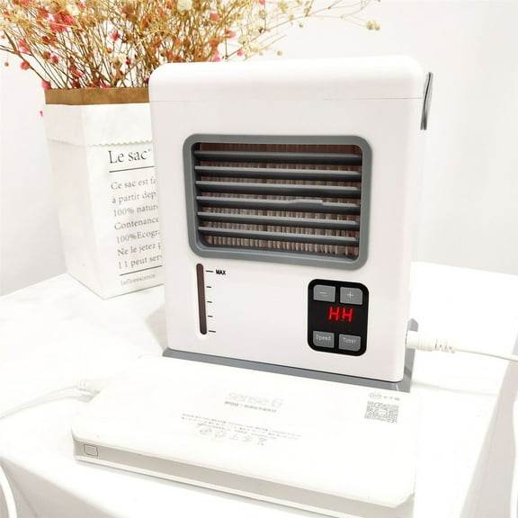 PHIGZNT 2.0 Evaporative Air Cooler for Room - 4-Speed Mini Portable Swamp Coolers with Humidifier | Indoor Personal Cooling Unit In Bedroom, Home Office, and Camping | USB- Rechargeable, Easy Setup