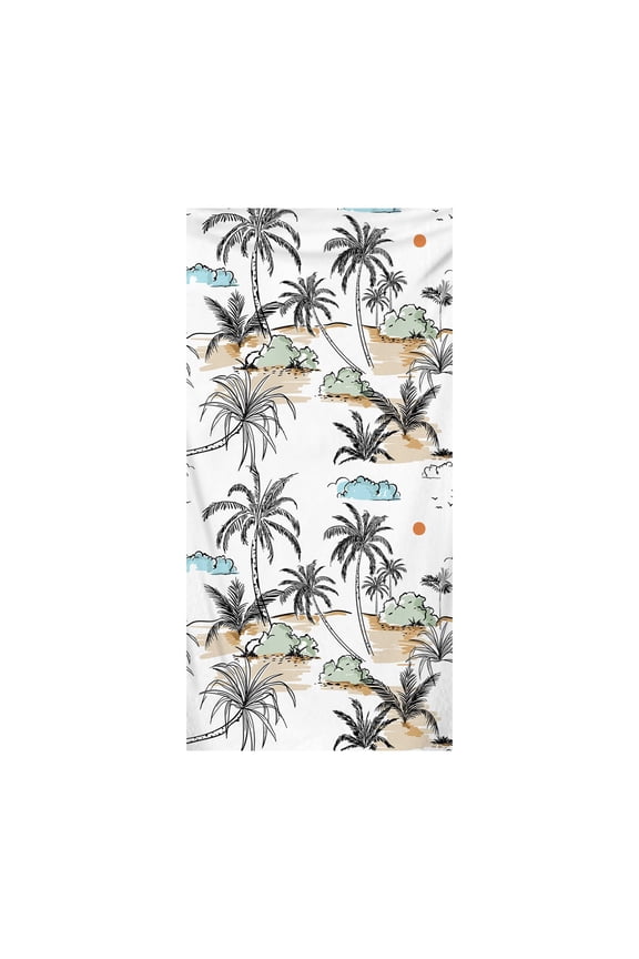 Bath Towels for Men, Creative Funny Print Shower Body Wrap Soft Blanket Table Cloth Yoga Mat Loose Beach Cover Ups (M, Light Blue)